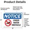 Signmission Under Water Obstacle Sign With Symbol, 7 in W x Rectangle, Vinyl Decal OS-2PACK-NS-D-57-L-18760 - alternate 3